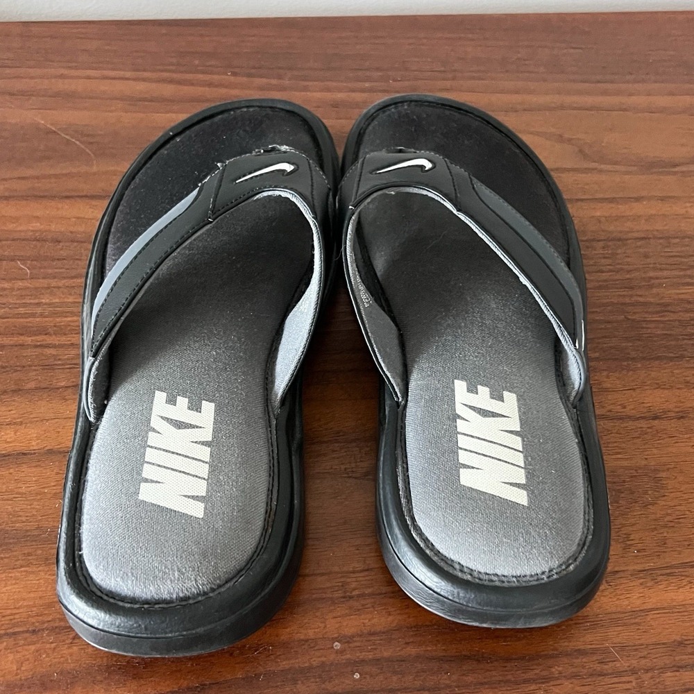 Nike Comfort Thong Sandals Black Flip Flops Men's Size 10 - Picture 4 of 8